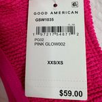 Good American Always Fits Khloe Scoop Bikini Top in Pink Glow XXS/XS NEW Photo 9
