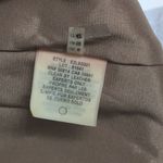 Elie Tahari  Beige Tan Perforated Leather Back Zipper Pencil Skirt US 6 Photo 6