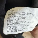 Shoshanna Black Floral Burnout Flocked Velvet Silk Fit & Flare Mini Dress Size 6 Photo 5