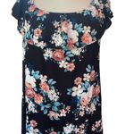 Line Up 1.4.3 Story by blouse ruffled neckline sleeveless floral print Sz large Photo 0