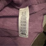 ASOS  DESIGN crinkle textured ruched front shirt purple size 12 Photo 5