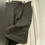 Dickies  Black Cotton Spandex Mini Skirt Back Slit Button Front Plus Size 24 Photo 2