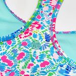 Lilly Pulitzer NEW XS Luxletic Teegan Sports Bra Racerback Pink Blue Swim UPF Photo 5