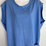 Aerie Women's Thrashed Blue Sweatshirt Medium NWT Photo 0