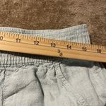 Cynthia Rowley  Pants Womens Large Linen Light Blue Wide Leg Pull On Crop Modest Photo 4