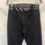 Abercrombie & Fitch Super Skinny Ankle Women Jeans Sz 6 Y2K Grunge Faux Leather Photo 6