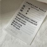 American Eagle  Woman’s M Shacket Oversized Off White Denim button down Shirt‎ Photo 11