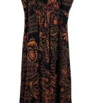 R & K Originals Maxi Dress Size 10 Beaded Neckline Empire Waist Boho Tribal Black Photo 1