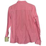 Brooks Brothers  Women’s 10 Pink White Checkered Contrast Green Button Down Shirt Photo 2