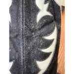 Dan Post Vintage  Black Suede White Stitching Cowboy Western Boots Size 6M Photo 15