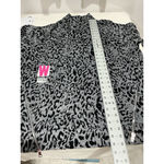 Rafaella Womans  Black Gray Animal Print Turtle Neck Long Sleeve Sweatshirt 1x Photo 5