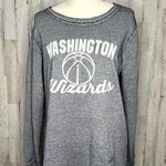 Nba NWT Womens Washington Wizards Long Sleeve Gray Scoop Neck Sweatshirt Size Medium Photo 0