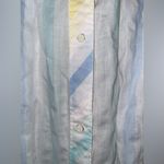Vintage pastel striped house coat size sm/med Pink Photo 7