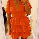 orange mini dress Size L Photo 0
