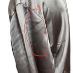 ZARA  Satin Faux Wrap Mini Dress Charcoal Grey A-Line Women’s Size Large Photo 11