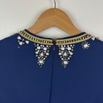 Lilly Pulitzer NWT  Anastasia Stretch‎ Dress Size 00 True Navy Beaded Embellished Photo 4