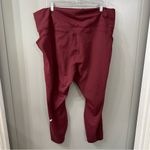 Fabletics NWOT Oasis PureLuxe High-Waisted 7/8 Legging Burgundy Size 4X Photo 5