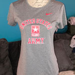 Nike 🎉4 for $20  Women's Gray United States Army Dri-Fit Tee, Medium Photo 0