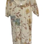 Theory  NWT Dazell Silk Knee Length Dress Neutrals Floral Size Medium Formal Photo 0
