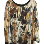 John Mark  Sweater Women's Size 3X Floral Office‎ Business Stripes Photo 0