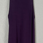 Free People  Purple Ribbed Muscle Tank Top Swing Boho Indie Eggplant Plum Medium Photo 0