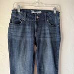 Wrangler Straight Leg Dark Wash Denim Jeans Women's 5/6 Stretch Western Rodeo Photo 2