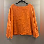 Bryn Walker  Burnt Orange linen Blouse large/ XL tunic boho classic chic Photo 1
