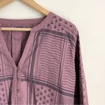prAna Elena Top Organic Cotton Tunic Blouson size L Mauve Photo 3