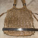 Luxury brand Kippys crystallized swarovski crystals tote shoulder bag metallic Gold Photo 10