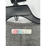 Free People  Bach Bonita Cardigan Ribbed Long Sweater Dress Duster Grey Medium Photo 2