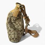 Coach Signature Jacquard Duffle Bag F10403 – Classic Brown Shoulder Bag Photo 6