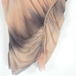 ZARA Asymmetrical Ruched MESH Sleeveless Stretch Lined Top 8030/427 LARGE NEW Photo 8