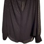 L'Agence L’Agence Ina‎ Sheer Black Blouse nwt Photo 2