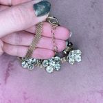 288. Goldtone Bling Floral Flower Choker Gold Photo 2