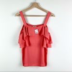 J.Crew  Cold Shoulder Off the Shoulder Ruffle Blouse 2 NWT Photo 1