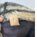 VTG Uniqu Faux Fur Bucket Hat Plaid Pattern Winter Warm Earflap Style Gray Photo 3