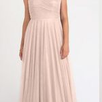 Jenny Yoo Julia Convertible Soft Blush Pale Pink Mesh Tulle Bridesmaid Dress 4 Photo 0