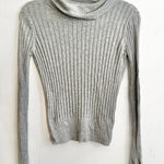 Aeropostale  Ribbed Turtleneck Sweater Y2K 2000s Casual Indie Sleaze Gray Medium Photo 0