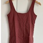 SKIMS  Cotton Jersey Tank in Redwood, Size Large Photo 3