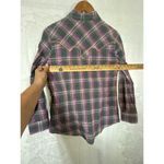 Wrangler  Pearl Snap Small Pink Gray Plaid Sparkle Western Photo 10