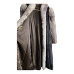 Vintage 20s Paul Magder Toronto Real Silver Fox Fur & Real Mink Coat Size M/L Black Photo 6