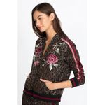 Johnny Was  Women's Erin Athletic Zip Up Hoodie Jacket & Trouser Pants Size L Photo 1