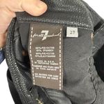 7 For All Mankind Crackled Stretch Faux Leather Seamed Pants Black 27 Photo 5