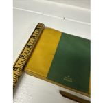 Fossil  Sydney Top Zip Leather Pouch Slim 7"x5" Wallet Coin‎ Purse Yellow Green Photo 8