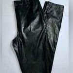 Suzanne Betro EUC SBETRO Faux leather side-zip pants with split hem - size medium Photo 0