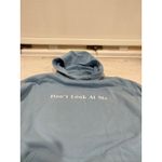 Oversized Hoodie Pullover Sweatshirt Don't Look At Me‎ One Size Blue Size L Photo 3
