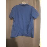 Lady Arrow Womenswear Blue Button Up, Women's Medium Top, Short Sleeve Shirt Photo 1