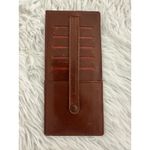 ABAS‎ brown leather slim credit card holder wallet Photo 2