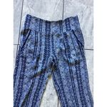 Three Dots  Women's Boho Print Wide Leg Pants Size L Rayon Viscose Photo 1