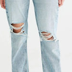 Aeropostale  90’s Low-Rise Baggy Light Blue-Medium Wash Jeans Women Size 00 Short  Photo 0